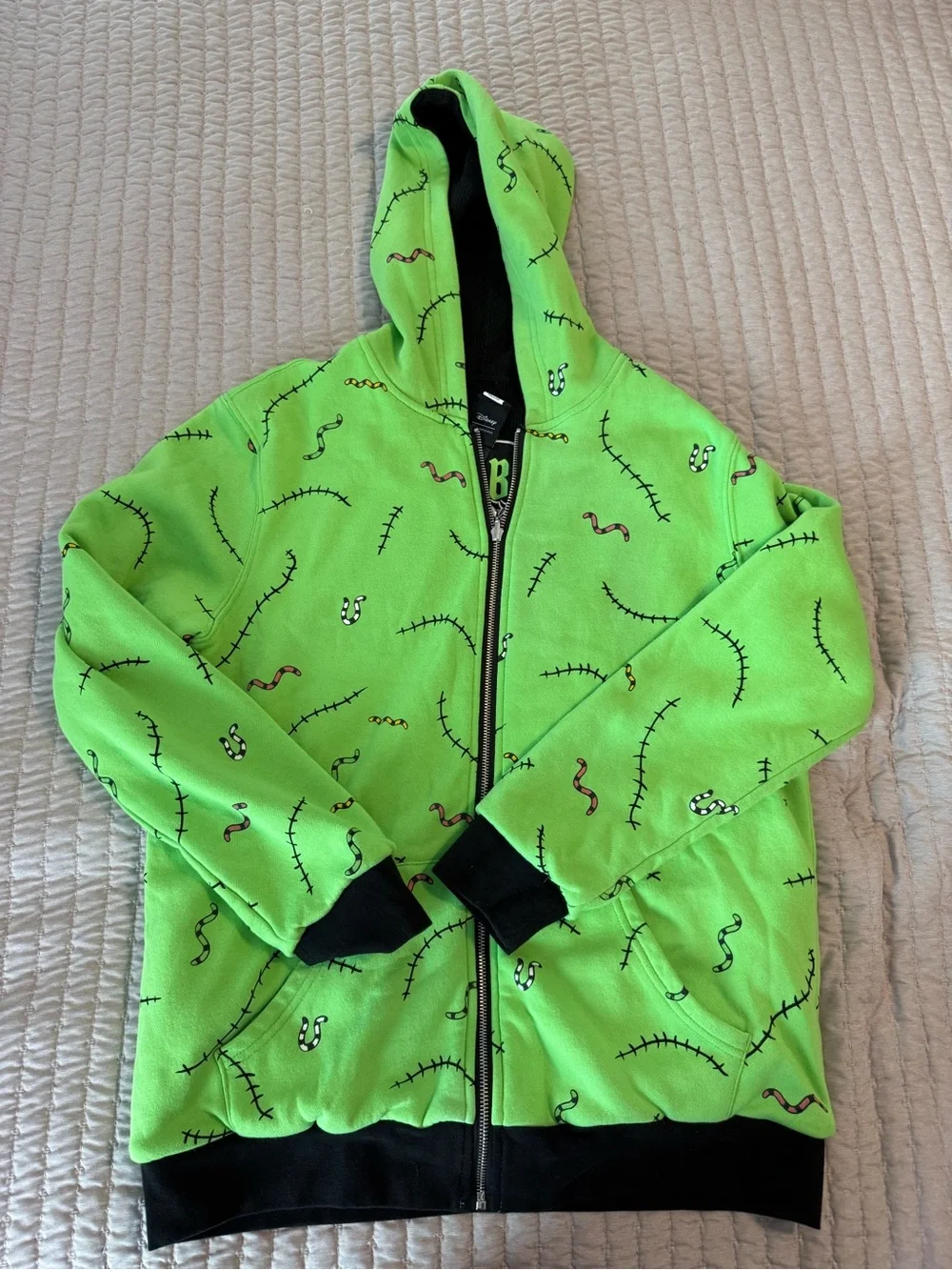 Disney Nightmare Before Christmas Oogie Boogie Reversible Hoodie (Adults Medium)